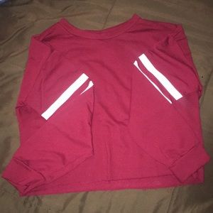 long sleeve crop top
